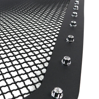 Spec D Stainless Steel Grille Insert (Rivet Style, Black Mesh): Ram 1500 2013 - 2018