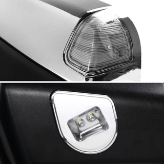 Spec D Mirrors SET w/ Turn Signal Light & Puddle Light (Manual-Fold, Heated, Chrome): Dodge Ram 2002 - 2009