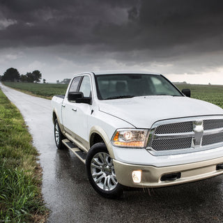 Spec D Passenger Mirror w/ Turn Signal Light & Puddle Light (Manual-Fold, Black): Ram 2013 - 2018