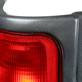 Spec D Tail Lights Black Housing Red Lens: Fits Dodge Ram 1994-2002