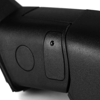 Spec D Driver Mirror (Manual-Fold, Black): Dodge Ram 1500 2009 - 2018