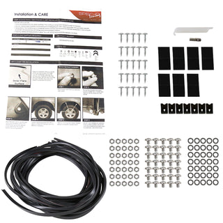 Spec D Riveted Style Fender Flares (Texture Black, 4pc): Dodge Ram 1500 2009 - 2018