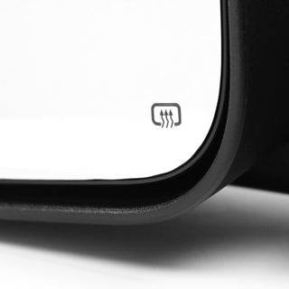 Spec D Mirrors SET w/ Turn Signal Light & Puddle Light (Manual-Fold, Heated, Black): Dodge Ram 2002 - 2009