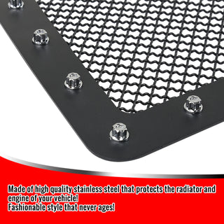 Spec D Stainless Steel Grille Insert (Black Mesh): Ram 1500 2013 - 2018