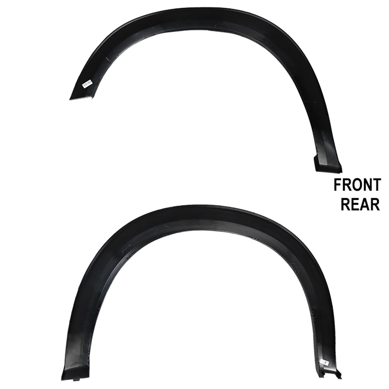 Spec D Factory Style Fender Flares (Smooth Black, 4pc): Dodge Ram 1500 2009 - 2018