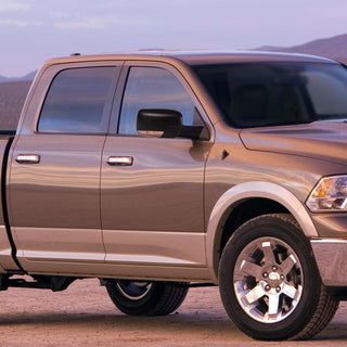 Spec D Passenger Mirror w/ Turn Signal Light & Puddle Light (Manual-Fold, Black): Dodge Ram 2009 - 2012