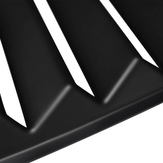 Spec D Matte Black Poly Window Louvers: Dodge Challenger 2008-2020