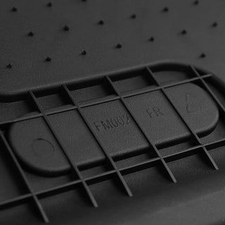 Spec D HD Rubber Front Floor Mats 2 PC: Dodge Ram Quad Cab 1500 2009-2018