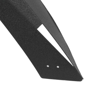 Spec D Flat Steel Fender Flares (Textured Black, 4pc): Jeep Wrangler JK 2007 - 2018