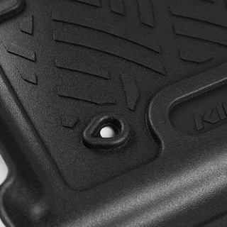 Spec D HD Rubber Front Floor Mats 2 PC: Dodge Ram Quad Cab 1500 2009-2018