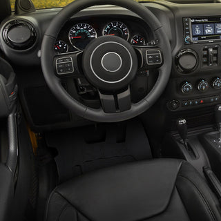 Spec D HD Rubber Floor Mats 3PC: Jeep Wrangler JK 2014-2018 3.6L / 2.0L Turbo