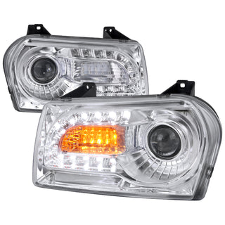 Spec D Projector Halo Headlights (Chrome, Version 2): Chrysler 300 2005 - 2010
