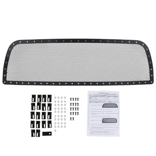 Spec D Stainless Steel Grille Insert (Black Mesh): Ram 1500 2013 - 2018