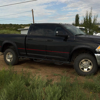 Spec D Riveted Style Fender Flares (Textured Black, 4pc): Dodge Ram 2500 & 3500 2010 - 2018