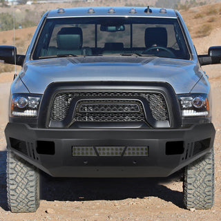 Spec D Heavy-Duty Steel Front Bumper w/ LED's: Dodge Ram 2500 / 3500 2010 - 2018
