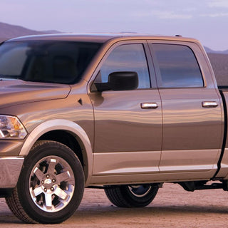 Spec D Driver Mirror (Manual-Fold, Black): Dodge Ram 1500 2009 - 2018