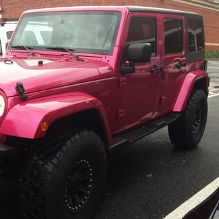 Spec D Side Step Nerf Bars (Black): Jeep Wrangler JK 4-Door 2007 - 2018