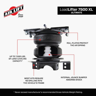 Air Lift LoadLifter 7500XL Ultimate Air Spring Kit Internal Jounce: Ram 2500 5.7L/6.4L