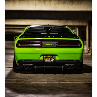 Glassskinz Torch Rear Window Louvers / Vents: Dodge Challenger 2008 - 2023 (All Models)