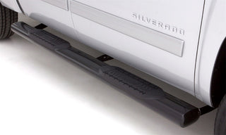 LUND 6in Oval Straight Steel Nerf Bars Black: Fits Ram 1500/2500/3500 2009-2024 3.6L/5.7L