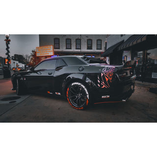 Glassskinz Bakkdraft Rear Window Louvers / Vents: Dodge Challenger 2008 - 2023 (All Models)