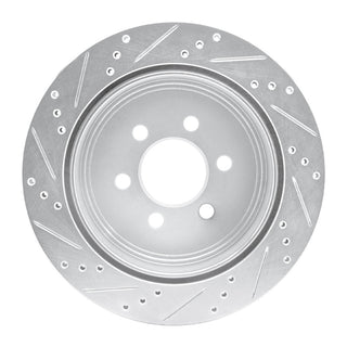 R1 Concepts Rear Drilled & Slotted Brake Rotor (REAR RIGHT): Dodge Durango 1998-2003 3.9L/4.7L
