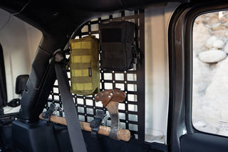 DV8 Offroad Rear Window Molle Panels (REAR): Jeep Wrangler 2018-2025 2.0L/3.6L