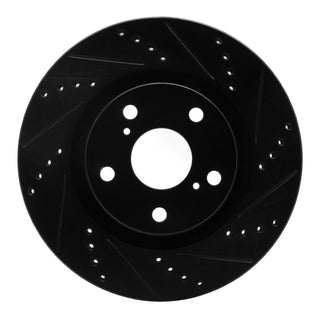 DFC 21-25 Dodge Durango Rear Right Drilled & Slotted Black Brake Rotor - Part Number 633-40124R