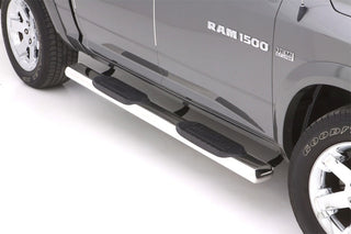 LUND 6in Oval Straight SS Nerf Bars Polished: Fits Ram 1500/2500/3500 2009-2024 3.6L/5.7L