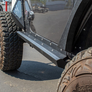 DV8 Offroad Frame Mounted Sliders: Jeep Wrangler (18-21)