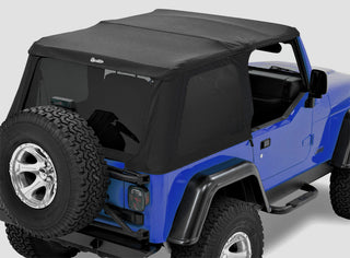 Bestop A-Top Trektop (Prem Blk Twill Tinted Windows) (F&R): Jeep Wrangler TJ 1997-2006 2.5L / 4.0L