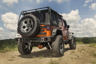 Rugged Ridge Spartacus Rear Bumper Black (REAR): Jeep Wrangler 2007-2018 3.8L/3.6L V6 / 2.0L Turbo