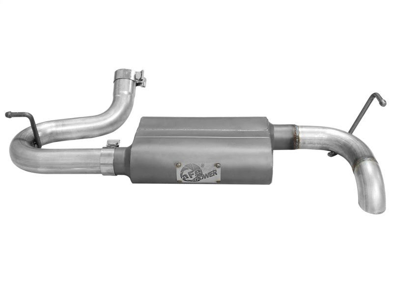 AFE Scorpion 2-1/2" Aluminized Steel Axle-Back Exhaust System: Jeep Wrangler JK 2007 - 2018 (3.6L & 3.8L V6)