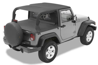 Bestop 2-Door Header Safari Bikini Black Diamond (F&R): Jeep Wrangler JK 2007-2009 3.8L V6
