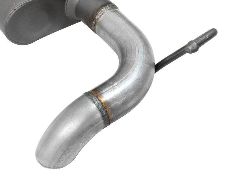 AFE Scorpion 2-1/2" Aluminized Steel Axle-Back Exhaust System: Jeep Wrangler JK 2007 - 2018 (3.6L & 3.8L V6)