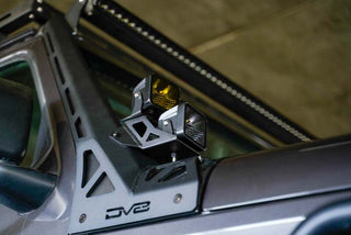 DV8 Offroad A-Pillar Dual Light Pod Mounts: Jeep Wrangler JL 2018-2026 / Gladiator JT 2020-2026 w/ LBJL-10
