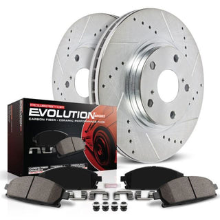 PowerStop Z23 Evolution Sport Brake Kit D&S (FRONT): Jeep Wrangler 2007-2018 3.6L/3.8L V6