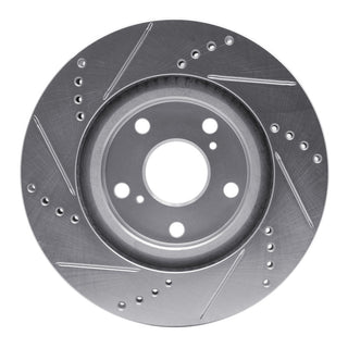 DFC 18-25 Jeep Wrangler Front Right Drilled & Slotted Silver Brake Rotor