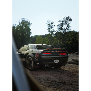 Glassskinz Bakkdraft Rear Window Louvers / Vents: Dodge Challenger 2008 - 2023 (All Models)