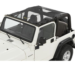 Bestop Sun Safari Bikini Mesh (FRONT): Jeep Wrangler TJ 1997-2006 2.5L/4.0L