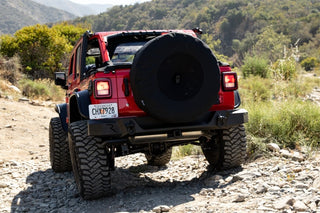 Rampage Tire Cover w/Camera Slot 37in: Fits Jeep Wrangler 2018-2026 2.0L/3.6L - Black