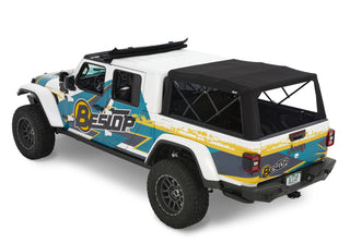 Bestop Supertop For Truck 5 Ft Bed Black Diamond (REAR): Jeep Gladiator 2020-2024 3.0L / 3.6L V6