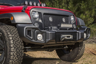 Rugged Ridge Spartacus Front Bumper Black: Jeep Wrangler 2007-2018 2.0L/3.6L/3.8L V6