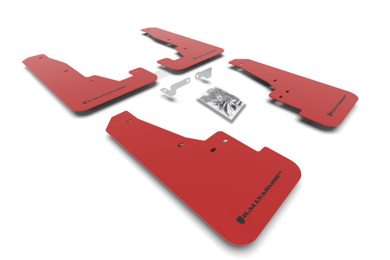 Rally Armor 16-25 Dodge Durango GT/Hellcat/RT/SRT 392/SXT Red UR Mud Flap Black Logo