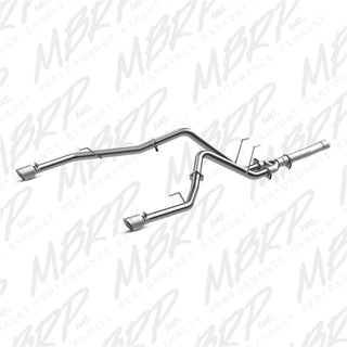 MBRP Exhaust System (Dual Split Rear Exit, Aluminized): Ram 3.0L EcoDiesel 1500 2014 - 2018