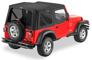 Bestop Black Denim Replace A-Top Tinted Windows Door Skins (F&R): Jeep Wrangler TJ 1997-2002 2.5L/4.0L