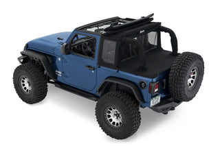 Bestop Halftop Soft Top Black Diamond (F&R): Jeep Wrangler JL 2018-2023 2.0L/3.6L