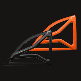 Glassskinz Torch Quarter Window Louvers / Vents: Dodge Challenger 2008 - 2023 (All Models)