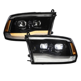 FORM Lighting Sequential LED Projector Headlights (PAIR): Fits Ram 1500/2500/3500 2009-2018
