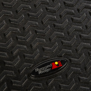Rugged Ridge Cargo Floor Liner Black: Jeep Wrangler JL 2018-2023 2.0L/3.6L Excl. 4XE
